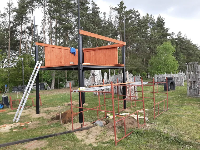 Archiwalne zdjęcie rozbudowy Paintball Sierpc